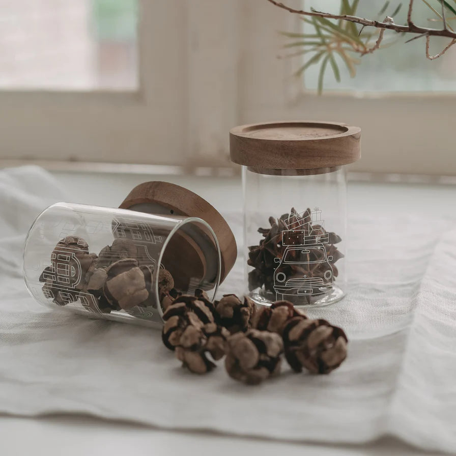 Eulenschnitt Vorratsglas Weihnachten, verschiedene Ausführungen