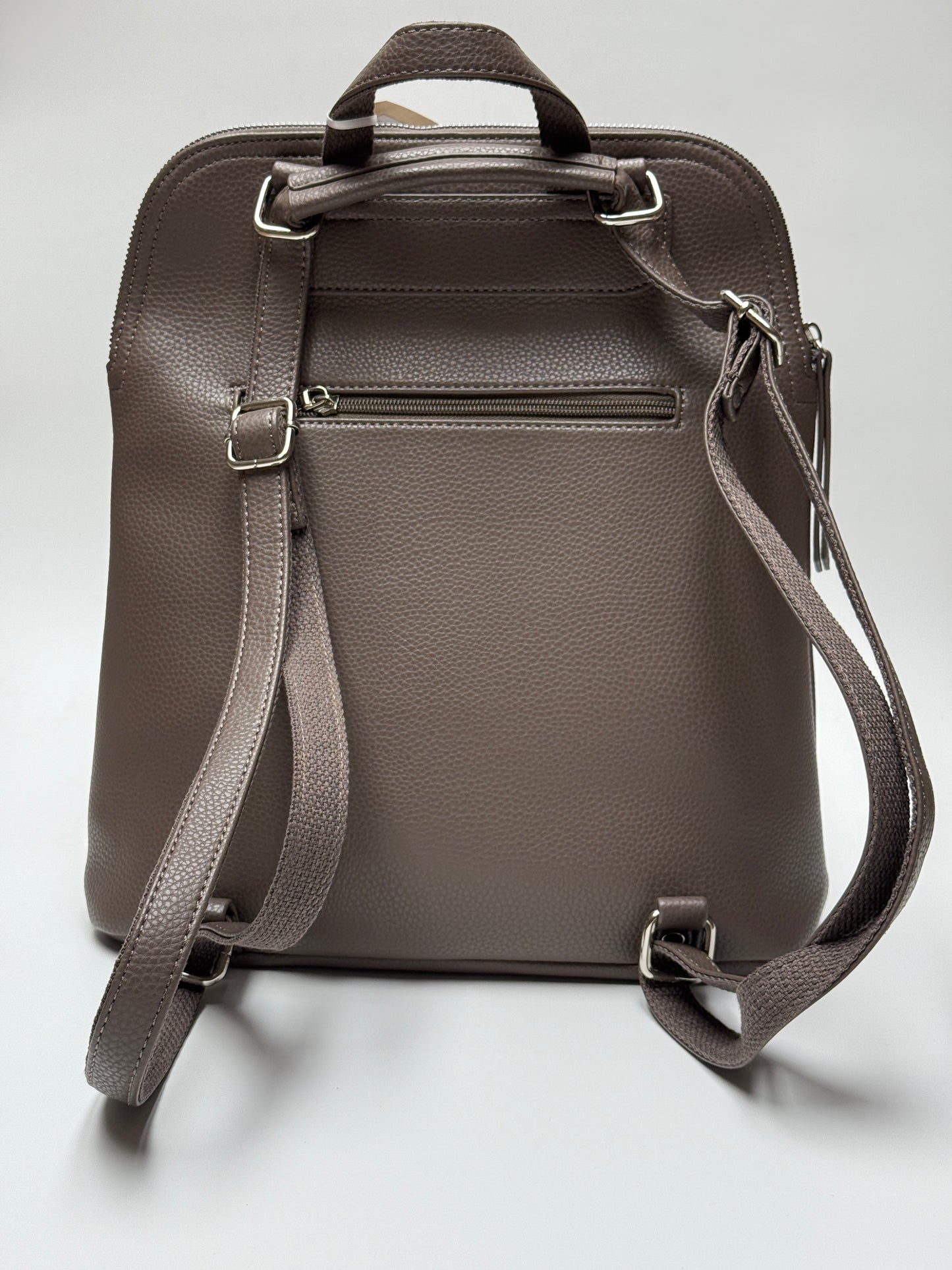 Handtasche / Rucksack FLORA taupe dunkel