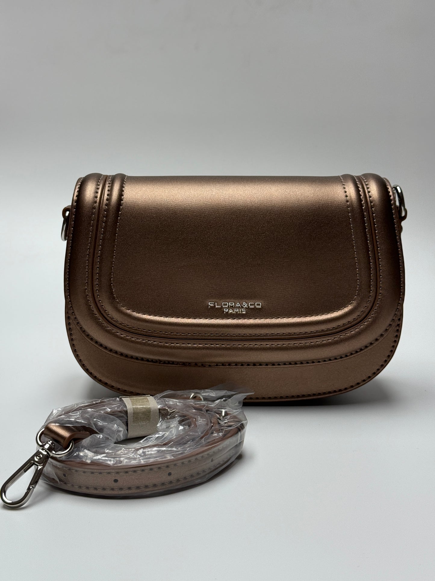 Handtasche FLORENCE rosegold metallic