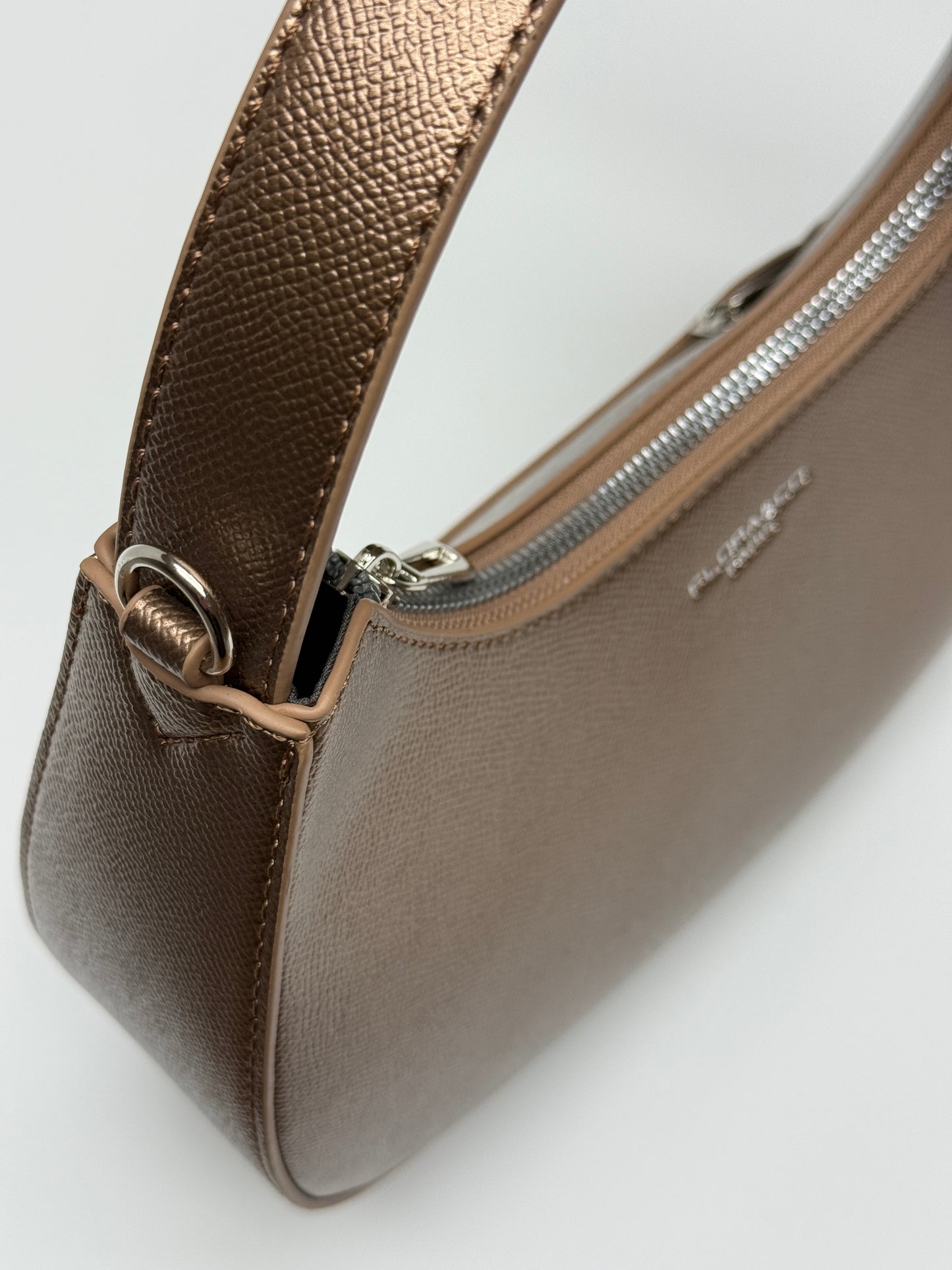 Handtasche HALFMOON rosegold metallic