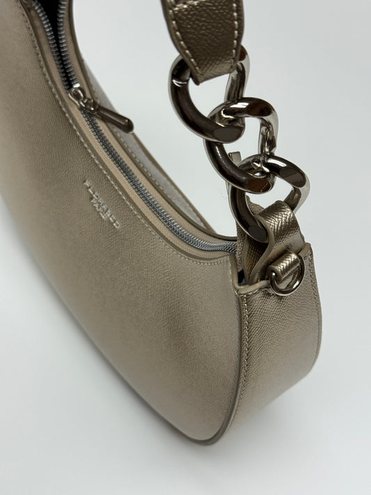 Handtasche HALFMOON gold metallic