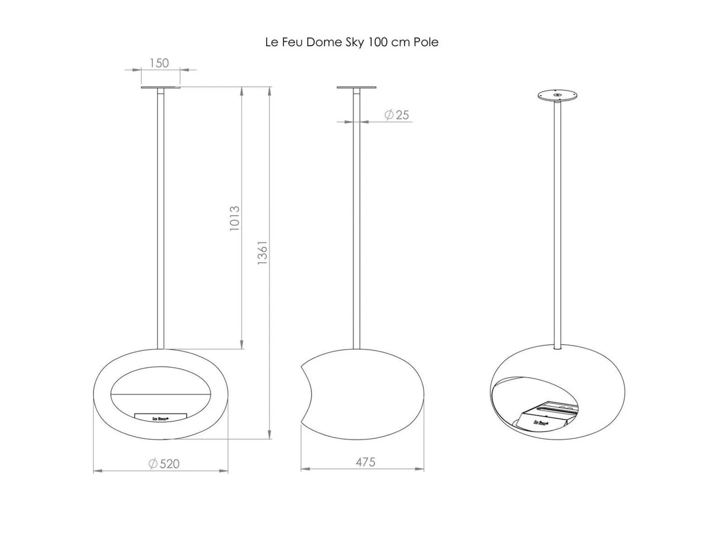 Le Feu Bioethanol Kamin SKY