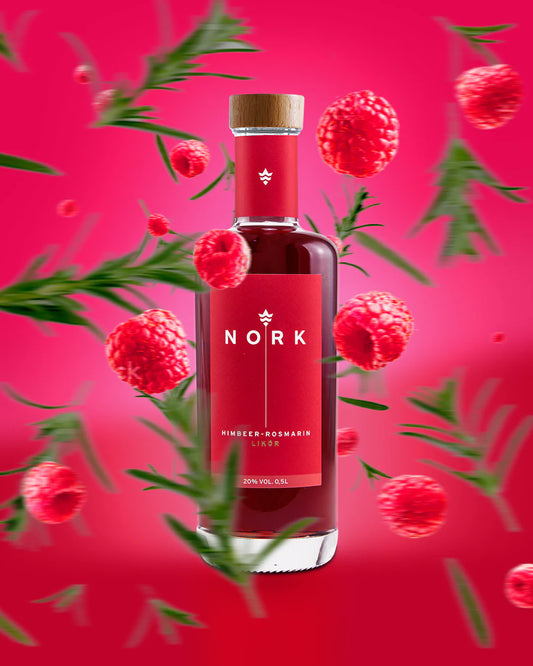 NORK Himbeer Rosmarin Likör 500ml