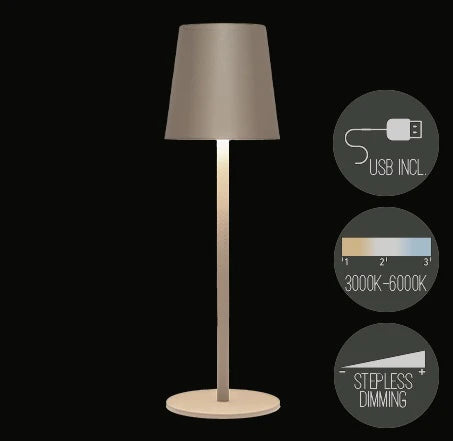 Tischlampe sand kabellos für indoor & outdoor