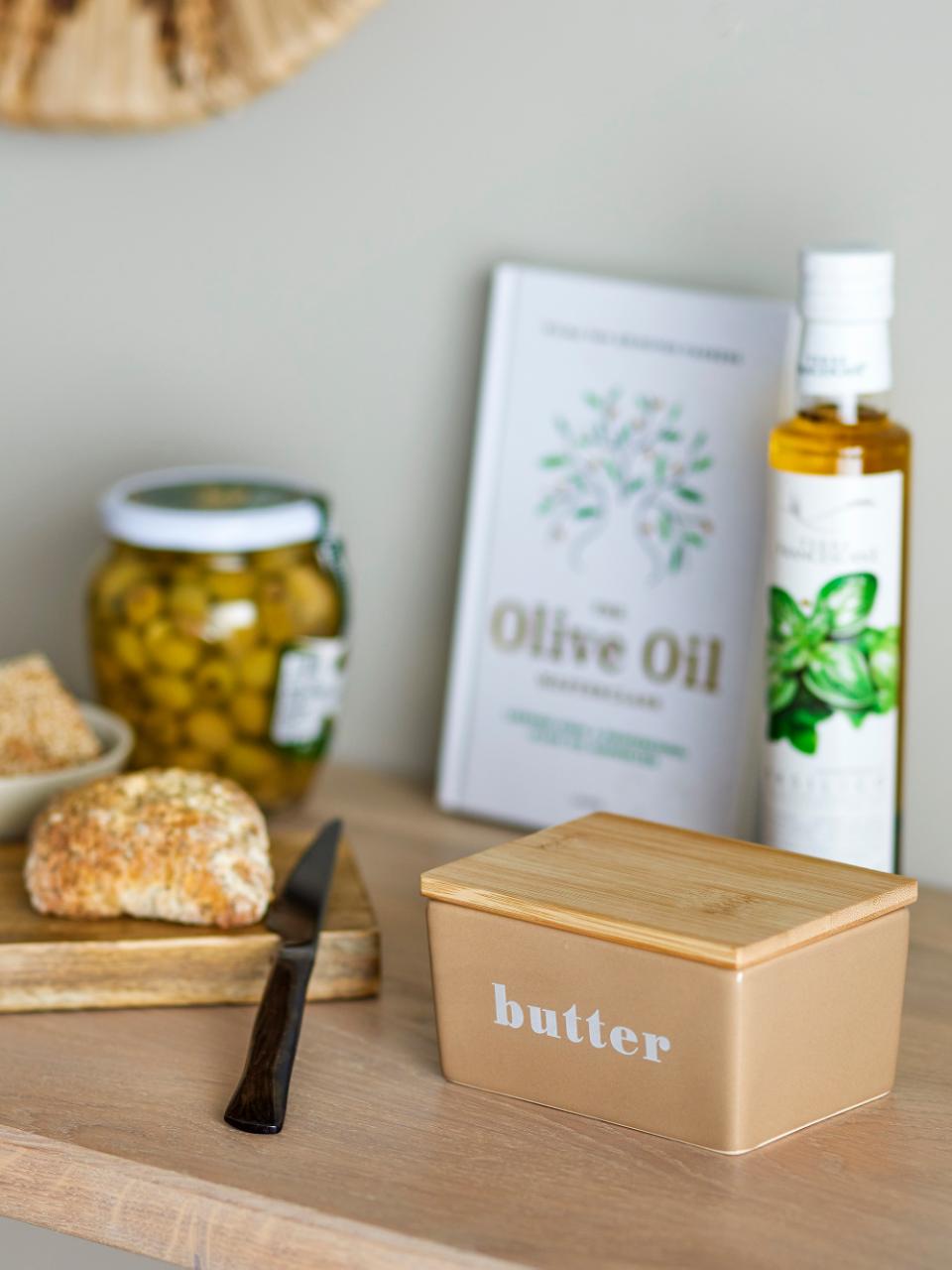 Bloomingville Butterdose Hanyu braun
