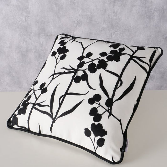 Kissen BERRIES schwarz weiß