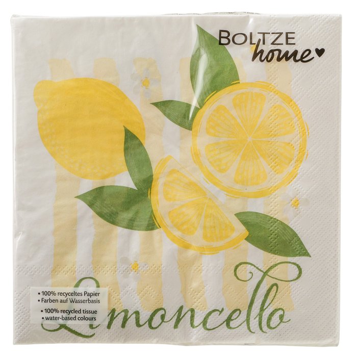 Servietten LIMONCELLO Zitronen 20 Stk.
