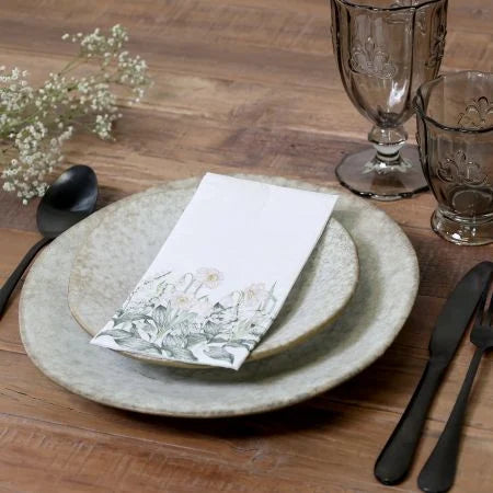 Chic Antique Servietten BLUMEN weiß