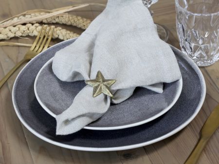 Chic Antique Serviettenring Stern antikgold