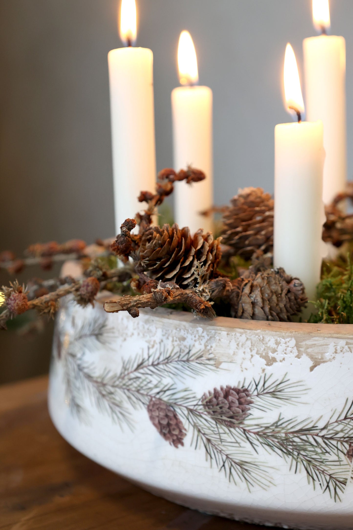 Chic Antique Schale Tannengirlande 30 cm