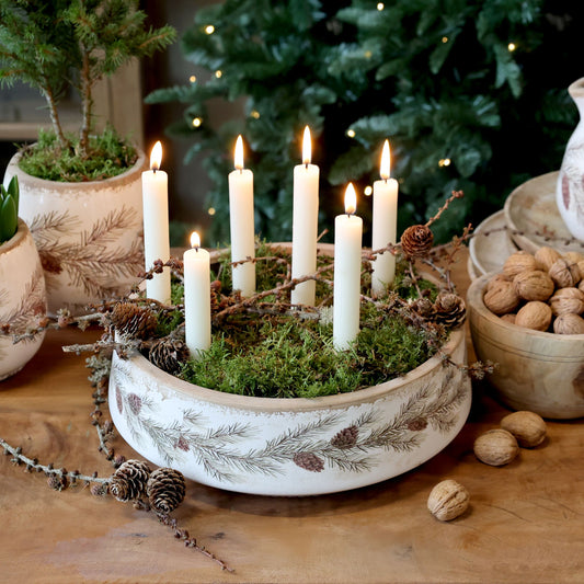 Chic Antique Schale Tannengirlande 30 cm