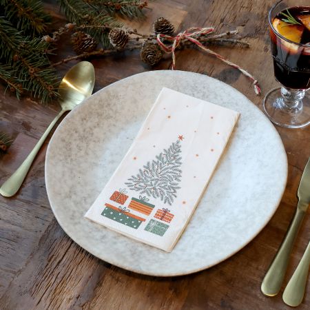 Chic Antique Servietten WEIHNACHTSBAUM MIT GESCHENKEN