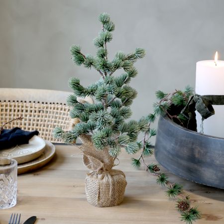 Chic Antique ZEDER Tannenbaum mit Schnee, verschiedene Größen