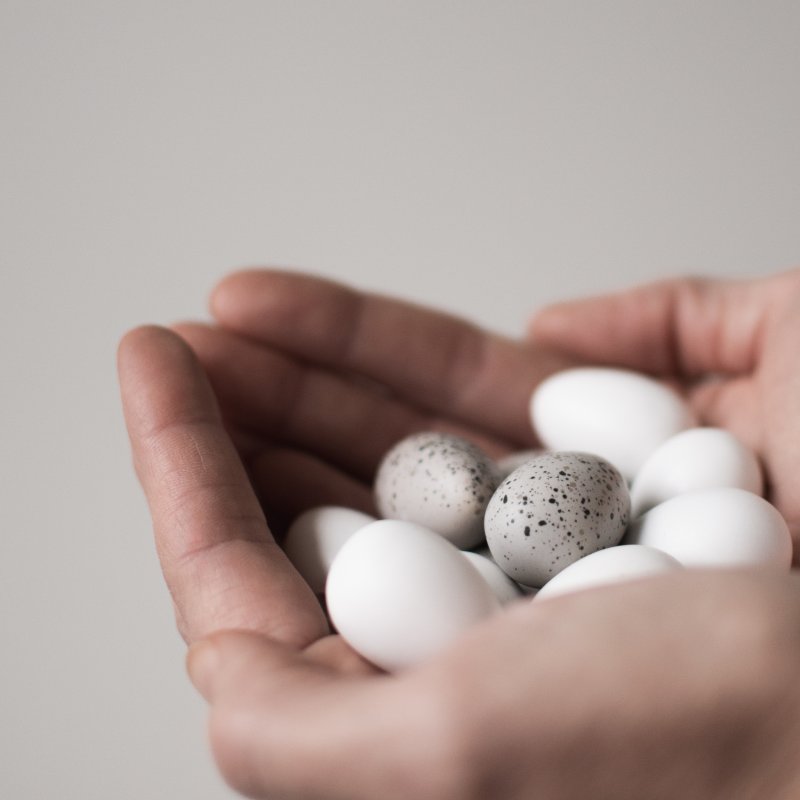 DBKD Mini Eier Keramik, verschiedene Farben
