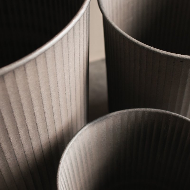 DBKD Pflanzkübel OUT POT STRIPE beige, verschiedene Größen
