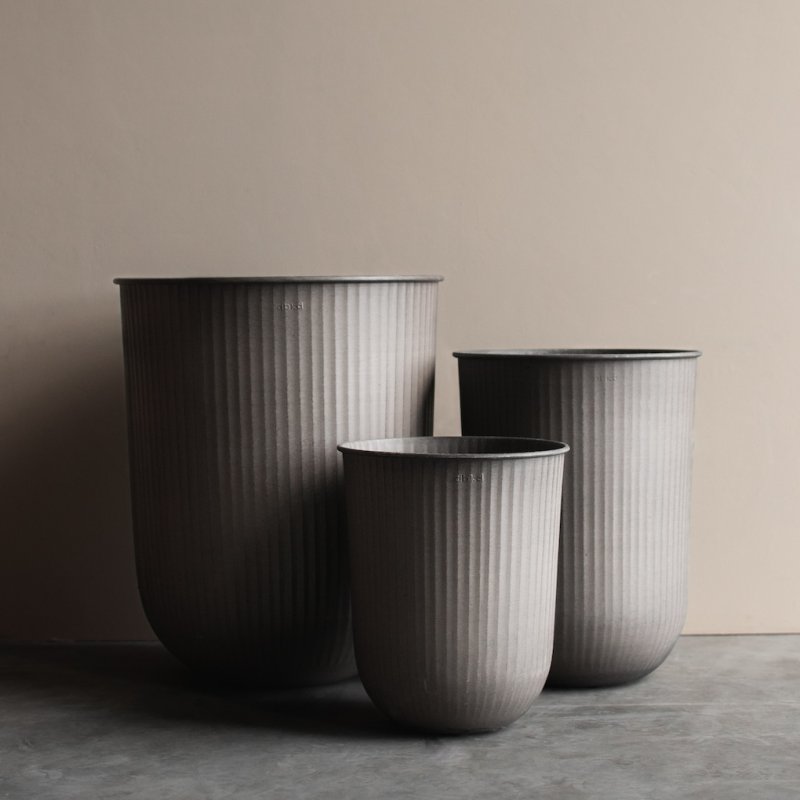 DBKD Pflanzkübel OUT POT STRIPE beige, verschiedene Größen