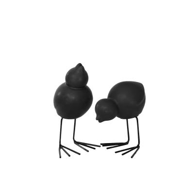 DBKD Swedish Birds Vögel Set schwarz