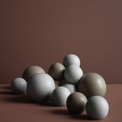 DBKD Deko Kugel ALLIUM dust brown, verschiedene Größen