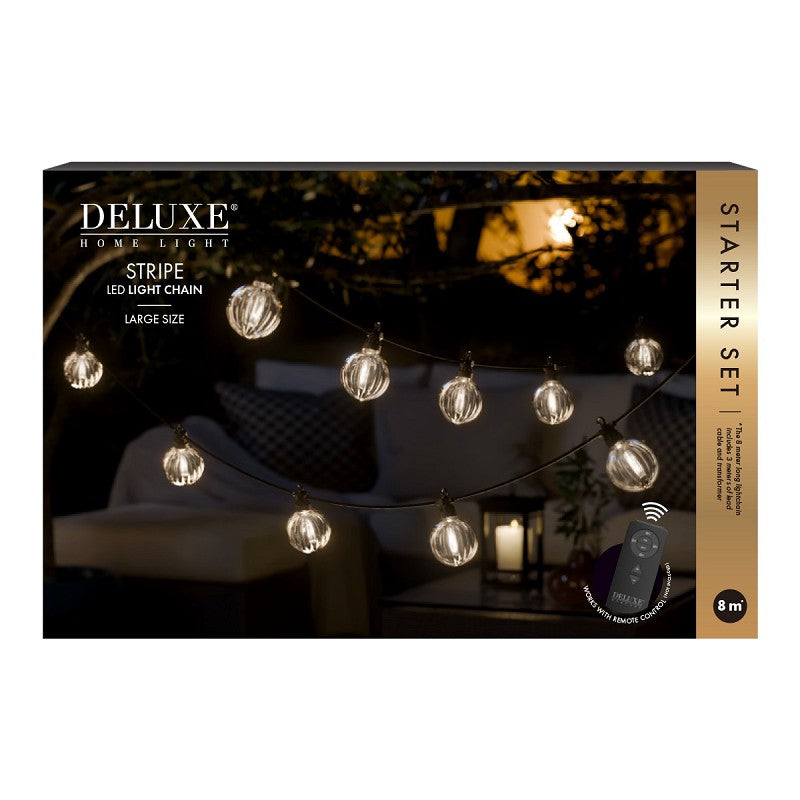 Deluxe Homeart LED Lichterkette STRIPE 8 m, outdoor IP44
