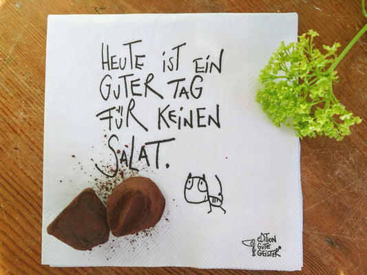 eDITION GUTE GEISTER Servietten Mal keinen Salat