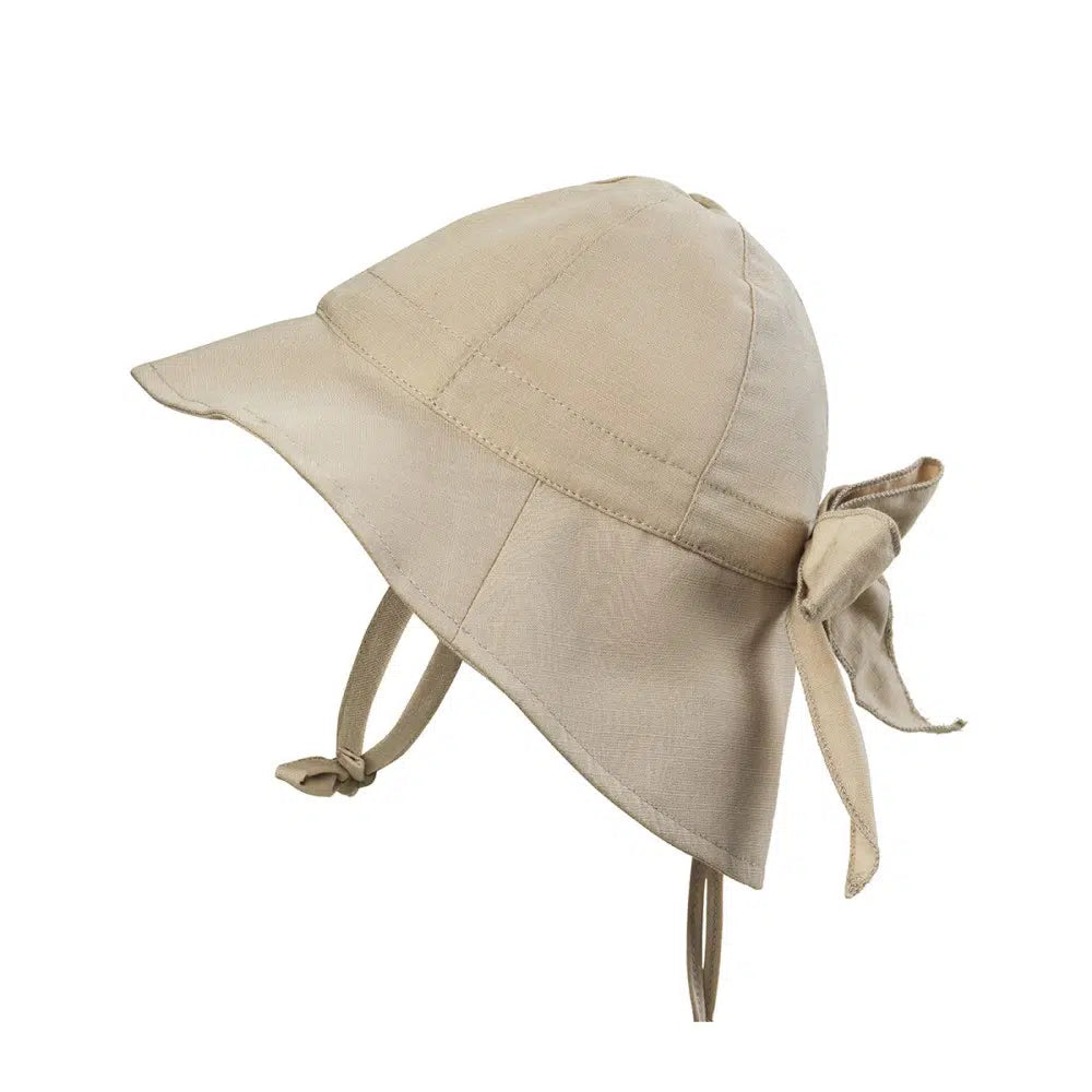 Elodie Sonnenhut mit Schleife beige