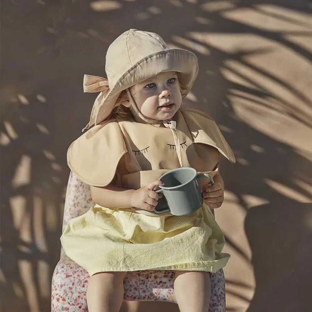 Elodie Sonnenhut mit Schleife beige