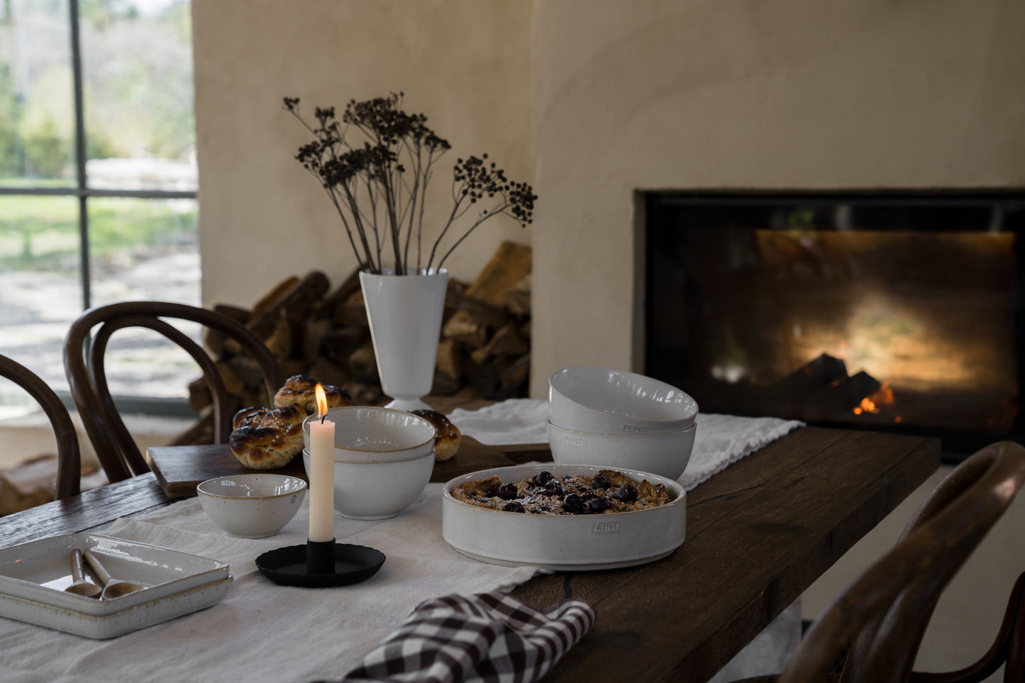 Ernst Tischläufer Jute weiß 45 x 150 cm