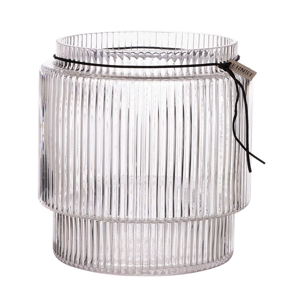Ernst Glas Vase Rillen, verschiedene Größen