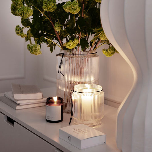 Ernst Glas Vase Rillen, verschiedene Größen