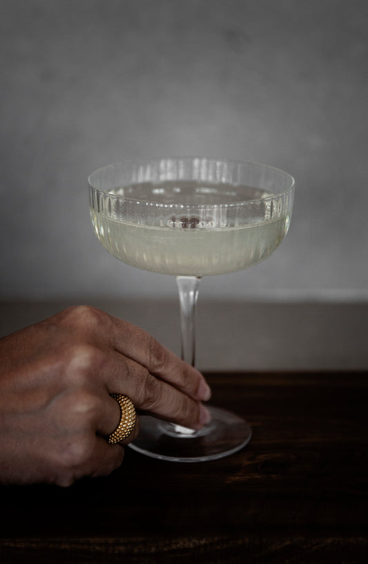 Ernst Champagner Schale Dessertglas Rillen