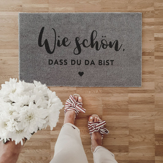 Eulenschnitt waschbare Fußmatte WIE SCHÖN 75 x 45 cm