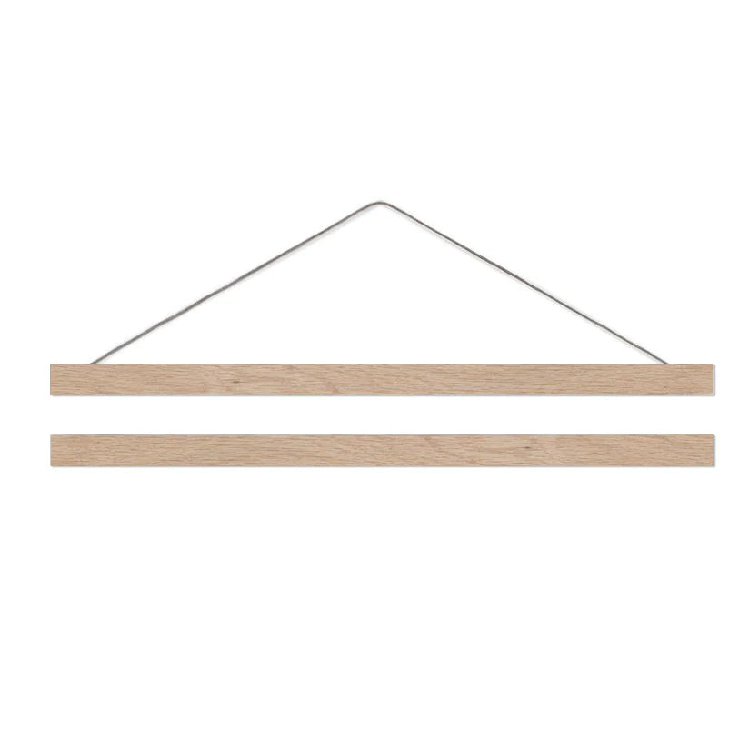 Eulenschnitt Posterleiste Holz Eiche