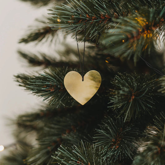 Eulenschnitt Anhänger Set HERZ gold 6 Stück