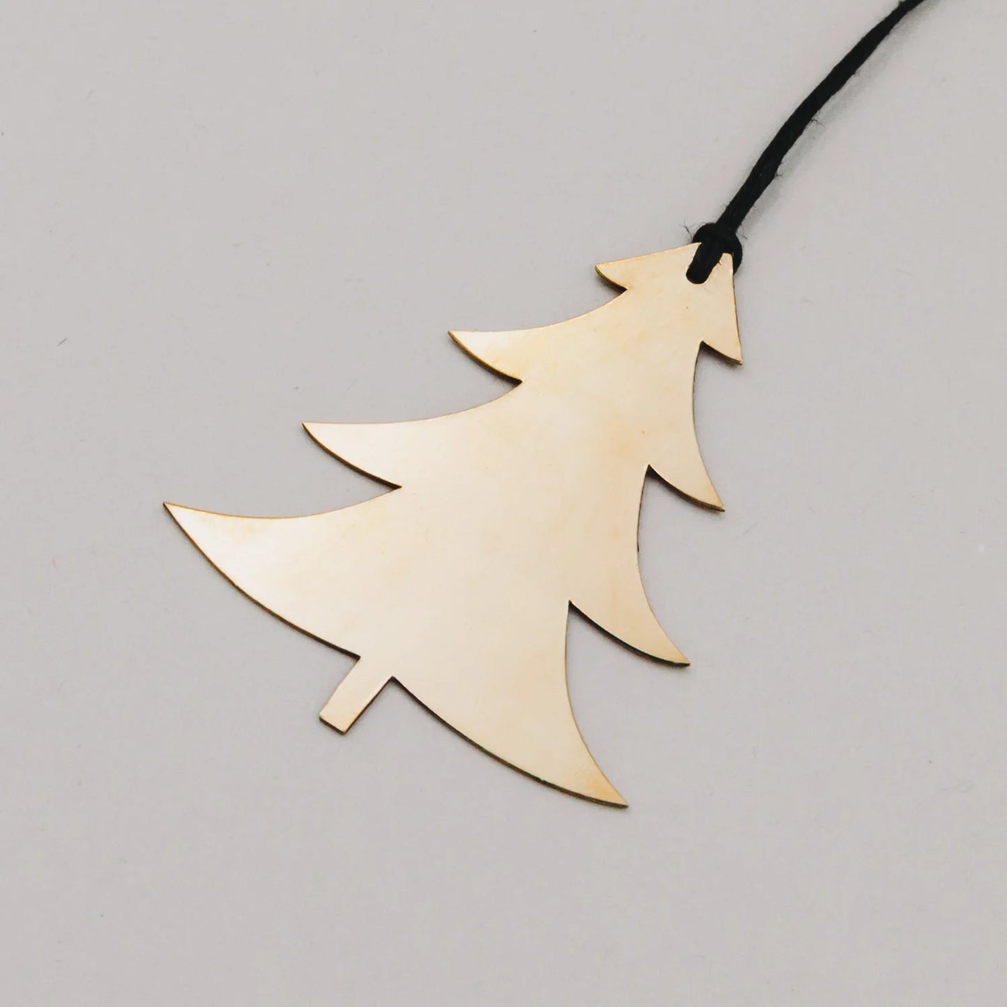 Eulenschnitt Anhänger Set TANNE gold 6 Stück