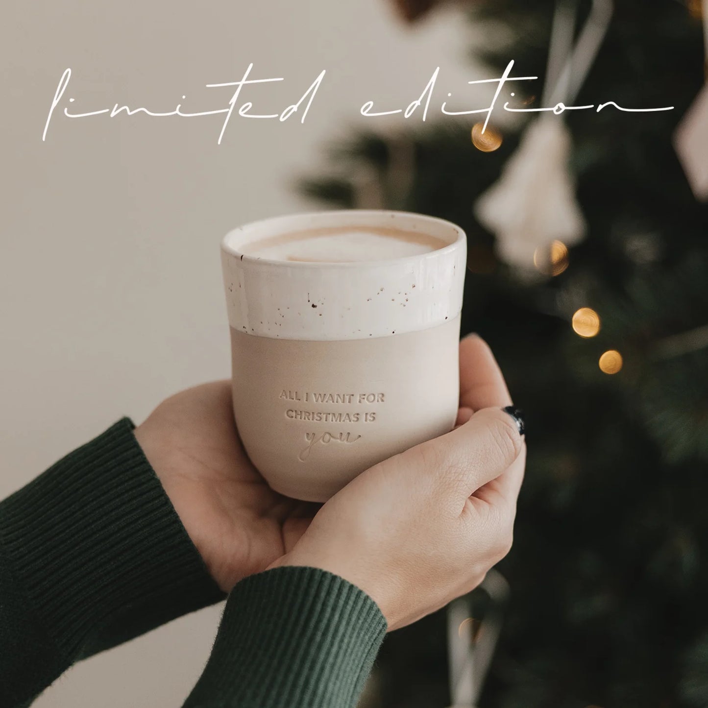 Eulenschnitt limitierter Becher ALL I WANT FOR CHIRSTMAS