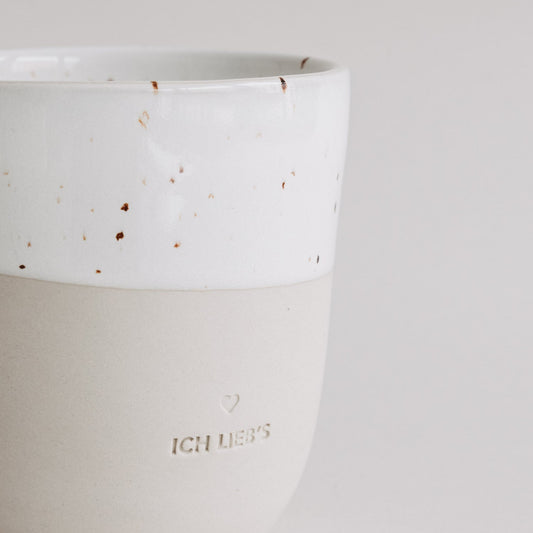 Eulenschnitt Becher ICH LIEB`S