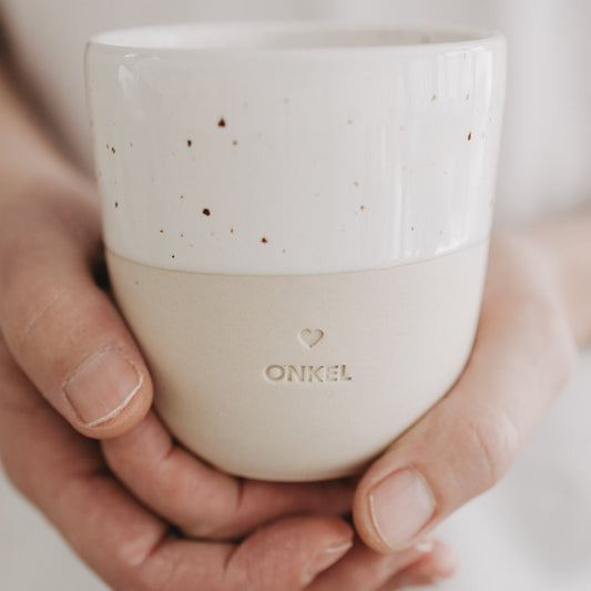 Eulenschnitt Becher ONKEL