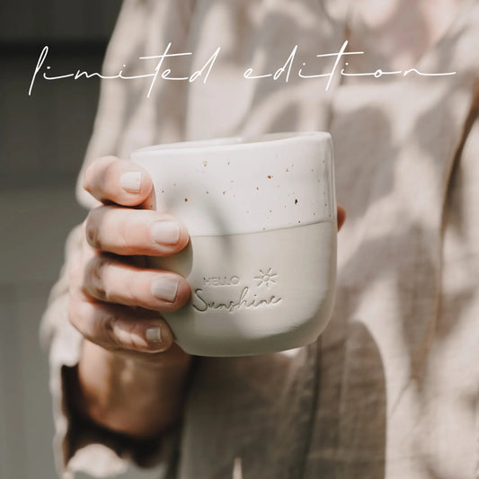 Eulenschnitt limitierter Becher HELLO SUNSHINE