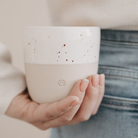 Eulenschnitt Becher SMILEY