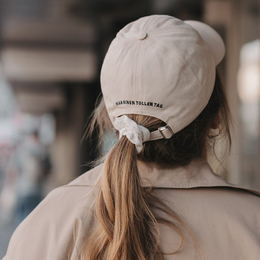 Eulenschnitt Cap HERZ beige