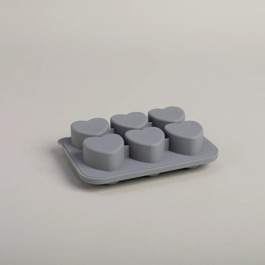 Eulenschnitt Eiswürfelform HERZ aus Silikon