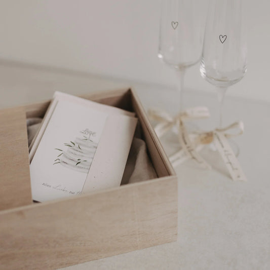 Eulenschnitt Erinnerungsbox Geschenkbox HERZ Holz