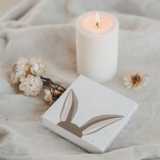 Eulenschnitt Streichhölzer Box FROHE OSTERN Hase