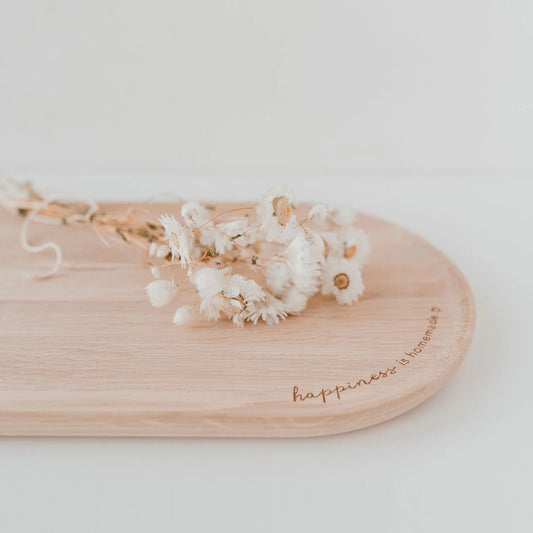 Eulenschnitt Tablett HAPPINESS IS HOMEMADE 57 cm