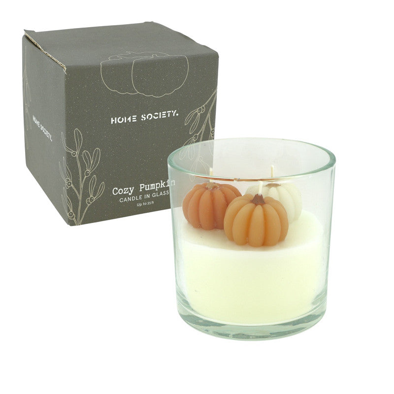 Kerze im Glas COZY PUMPKIN 10 cm