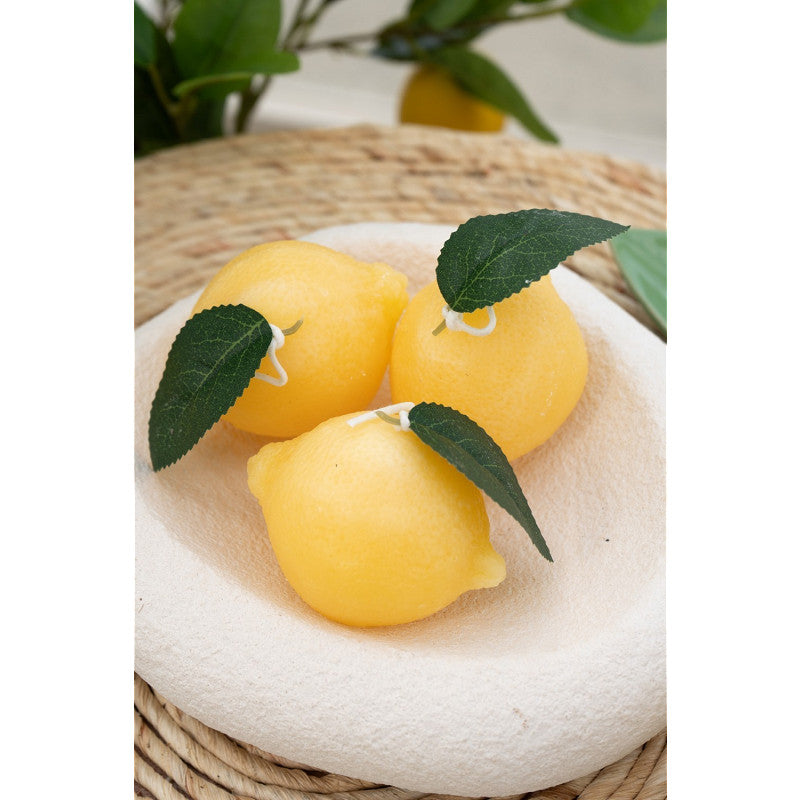 Kerze LEMON gelb
