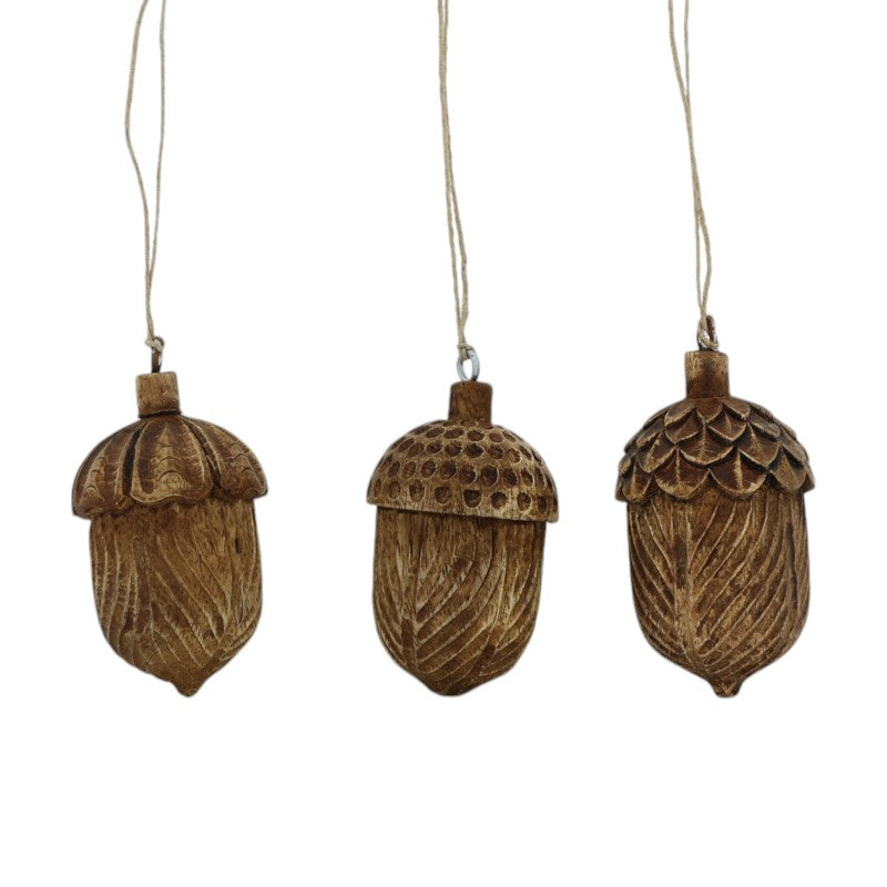 Holzdeko Eichel, verschiedene Varianten