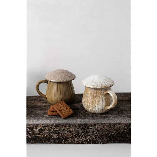 Tasse PILZ mit Deckel, verschiedene Farben