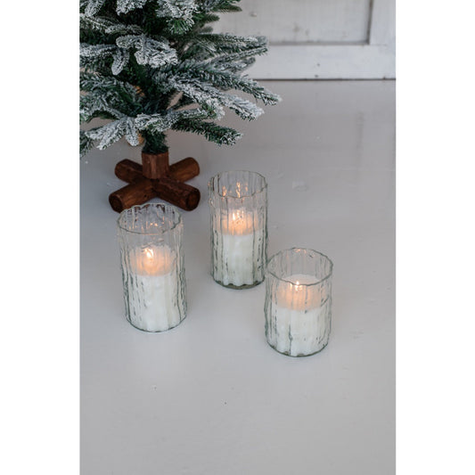 Windlicht mit Kerze BIRCH, verschiedene Ausführungen