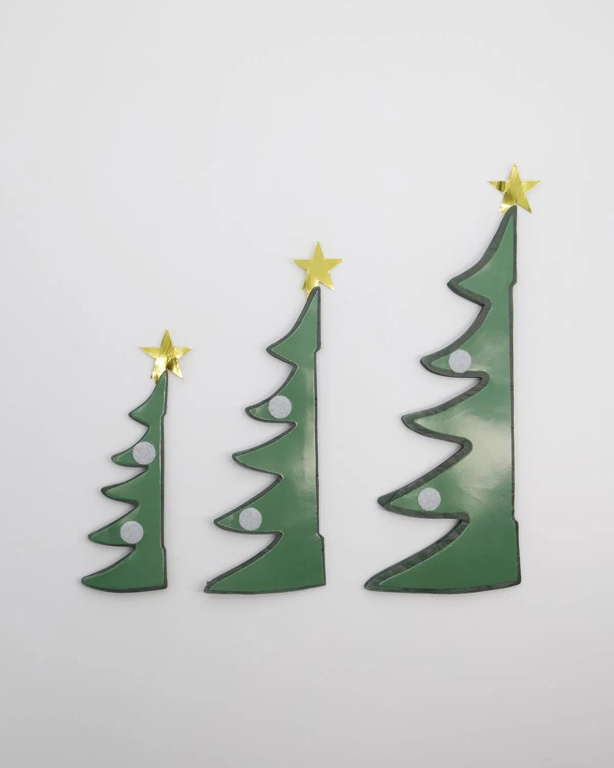 House Doctor Papier Tannenbaum TREE grün Set 3 tlg.